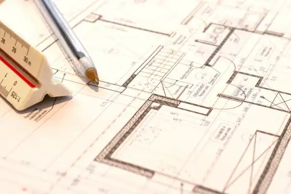 Image of architect Frimley drawings